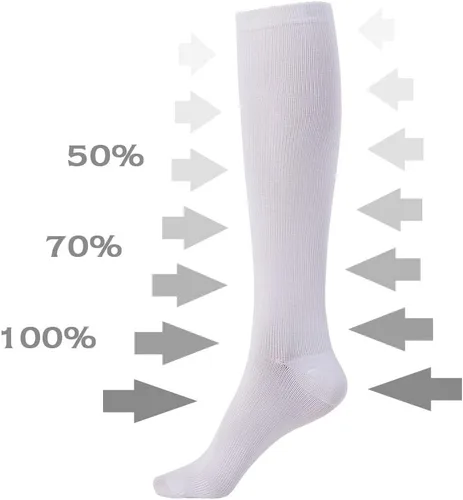Miniatura 14 de NOVAYARD Calcetines de compresión para hombres y mujeres graduados 15-20 mmHg (4 pares)