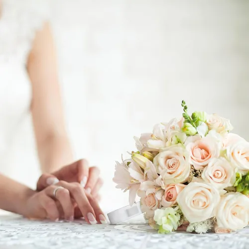 Miniatura 7 de Yardwe 2 soportes de espuma para ramo de boda para flores frescas, soporte para ramo de novia con agarre cómodo para bodas y arreglos florales