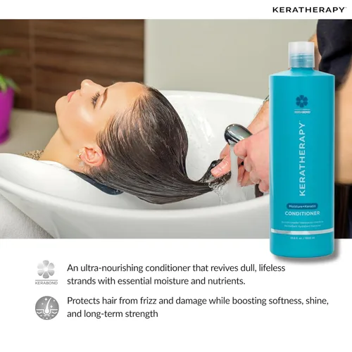 Miniatura 7 de Keratherapy Acondicionador de humedad con infusión de queratina, 33.8 fl. oz., 33.8 fl oz - Acondicionador hidratante e hidratante para cabello seco