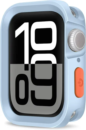 Miniatura 9 de Carcasa resistente compatible con Apple Watch Case de 1.77 pulgadas y 1.73 pulgadas, Series 9/8/7/6/5/4/SE3/2/1, funda protectora de poliuretano
