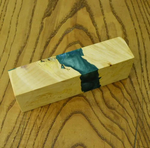 Miniatura 10 de Estabilizado BURL Madera Bloque de madera Torneado en blanco Mango Cuchillos Cuchillo Cactus Jugo Estabilizador (#285)