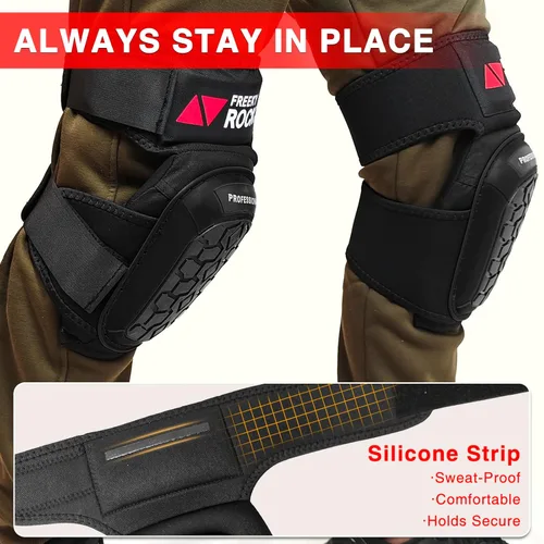 Miniatura 4 de Rodilleras para hombre, rodilleras de construcción para trabajo con tapa antideslizante de alta resistencia, rodilleras de trabajo con acolchado