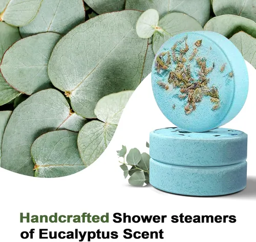 Miniatura 3 de SWCANDY Vaporizadores de ducha, aromaterapia, regalos de cumpleaños para mujeres, artículos esenciales de viaje, 8 piezas, lavanda, bombas de baño