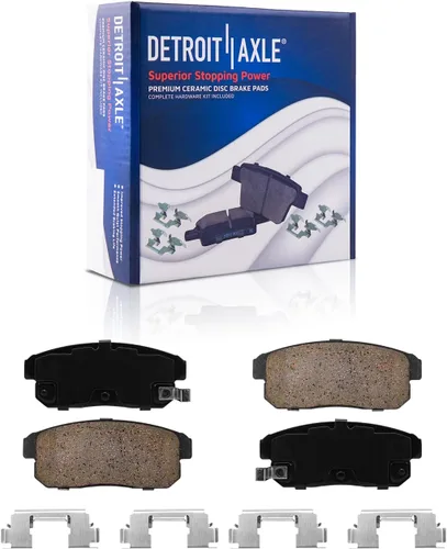 Miniatura 106 de Detroit Axle - Pinza de disco del lado del acompañante + pastillas de freno de cerámica de repuesto para Lexus HS250H Toyota RAV4 Prius V Scion xB