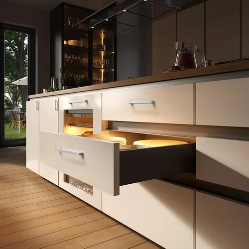 Miniatura 7 de GOBEKOR Paquete de 10 manijas sólidas de níquel cepillado para gabinetes de cocina con orificios centrales de 5 pulgadas, tiradores de cajón