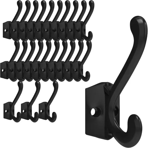 Miniatura 20 de CBWLWJ Paquete de 16 ganchos de pared resistentes para colgar en la pared, para sala de estar, baño, cocina, para abrigo, bolsa, bufanda, toalla