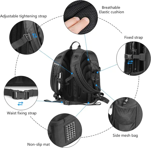 Miniatura 5 de Smatree Mochila Profesional para DJI Mavic 3 Pro, Mochila Impermeable para DJI Mavic 3 Pro Combo/Mavic 3 Pro Cine Accesorios para Drones