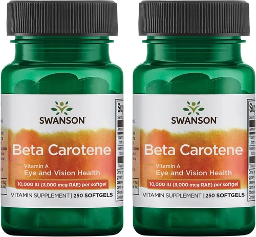 Miniatura 8 de Swanson Betacaroteno - Suplemento de vitamina A que promueve la salud inmunológica, la salud de los ojos y la piel - Fórmula de bienestar natural