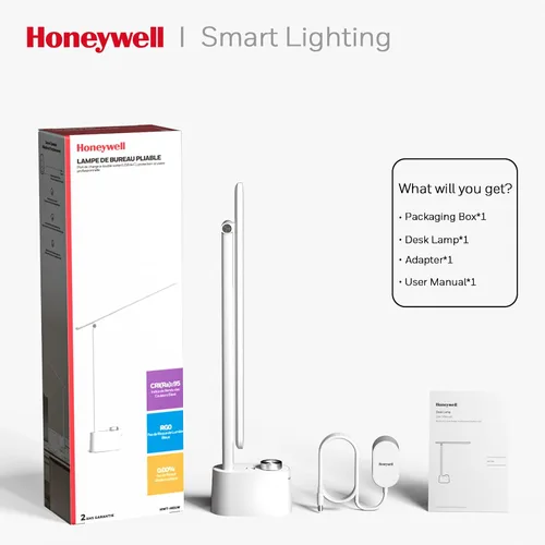 Miniatura 6 de Lámpara de escritorio LED Honeywell con puertos de carga USB - Sunturalux™ HWT-H01 Lámpara de mesa con atenuación sin escalones y cuidado