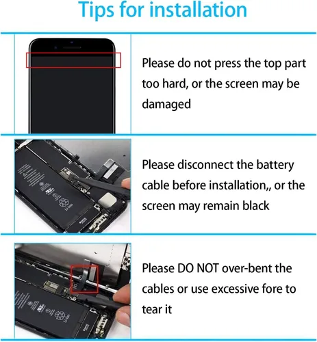 Miniatura 5 de para iPhone 8/SE2020 de 2ª generación, reemplazo de pantalla negra de 4.7 pulgadas, pantalla LCD táctil 3D, digitalizador de pantalla frontal