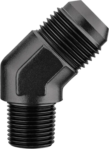 Miniatura 55 de EVIL ENERGY Adaptador de ajuste de 6AN a 3/8" NPT macho de 90 grados, aluminio