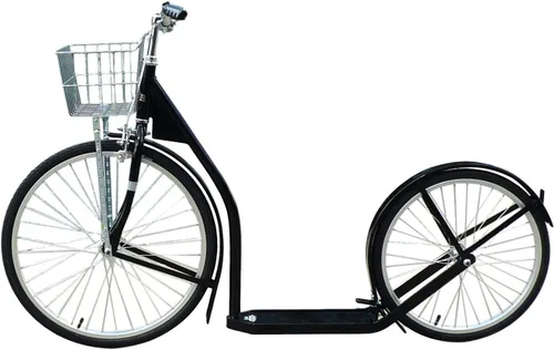 Miniatura 3 de Amish-Made Deluxe Kick Scooter Bike - Modelo 2420 - Tamaño adulto Negro