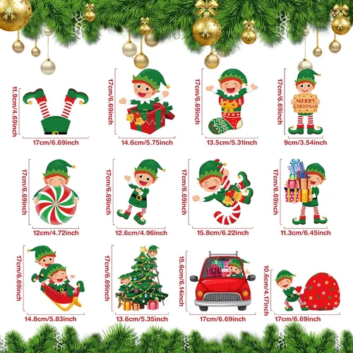 Miniatura 2 de Zomiboo 53 remolinos colgantes de Navidad, dulces de Navidad, pan de jengibre, camión, cardenales rojos, adornos de decoración de techo para árbol