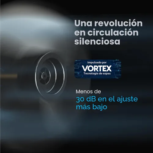 Miniatura 8 de IRIS USA - Ventilador WOOZOO de circulación de aire con control remoto, oscilante, 5 velocidades, distancia máxima de aire de 82 pies, inclinación