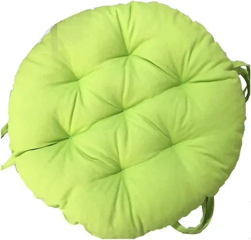 Miniatura 19 de Cojines de asiento redondos para exteriores con lazos, almohadillas para sillas de pana súper suaves, antideslizantes, herramientas para sillas
