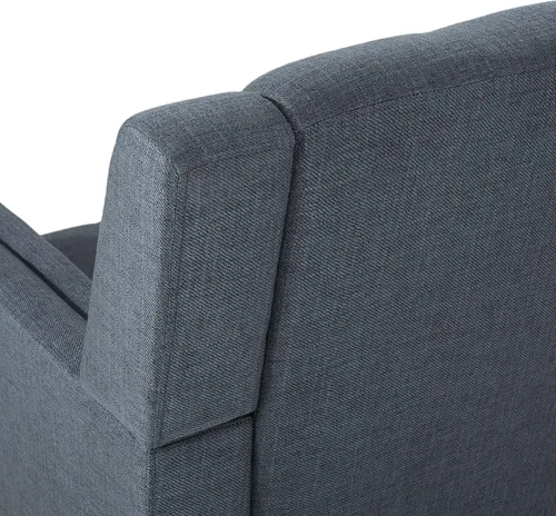 Miniatura 10 de Christopher Knight Home Evelyn Mid Century - Sillón de tela moderna, color gris oscuro, nogal