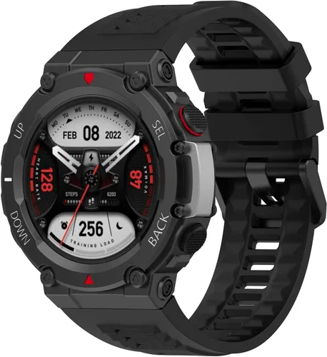 Miniatura 2 de Paquete de 3 correas de repuesto compatibles con Amazfit T-Rex 2, repuesto deportivo de silicona suave y flexible resistente al sudor para Amazfit