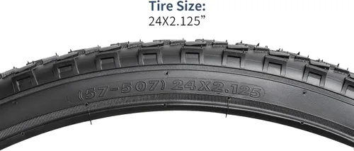 Miniatura 6 de YUNSCM 2-PCS 24" Mountain Bike Tires 24x2.125/57-507 Compatible with Mountain Bike 24 x 2.125 Bicycle Tires (Y-1520)