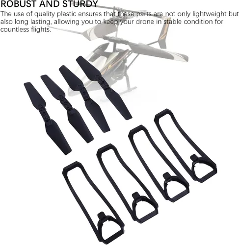 Miniatura 7 de Cuadricóptero plegable piezas de repuesto para E88 E99 K3 E100, 4 hélices+4 fundas protectoras+1 cable de carga+1 destornillador