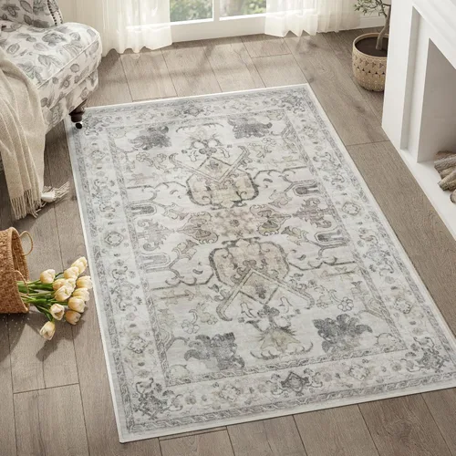 Miniatura 138 de jinchan Lima - Alfombra de pasillo lavable de 2 x 6 pies, antideslizante, de pelo corto, suave, ultrafina, alfombra envejecida para casa de campo