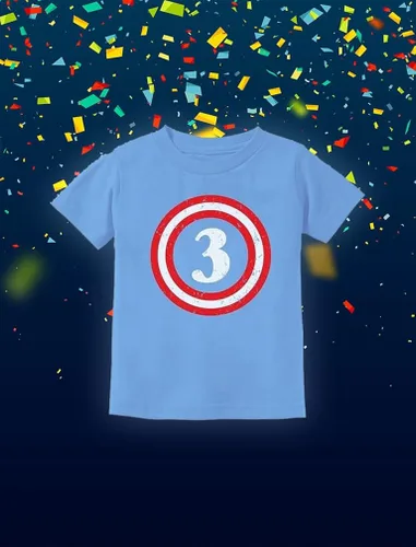Miniatura 4 de Tstars Capitán 3er cumpleaños camisa niño tercer traje 3 años niño niño regalo fiesta camisas