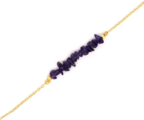 Miniatura 34 de Gempires Natural Chips Bar Bracelet, Energy Healing Crystals, Birthday, Gift for Her, Gemstone Jewelry 8 inch