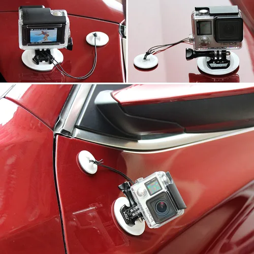 Miniatura 8 de HSU Soportes de surf y accesorios para esquí, esnórquel, surf, wakeboard, accesorio para GoPro Hero 13, 12, 11, 10, 9, 8, 7, 6, 5, negro, plata