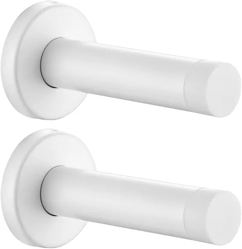 Miniatura 14 de JQK Tope de puerta, acero inoxidable 304 de grosor de 0.039 pulgadas (0.039 in), amortiguador de sonido, tope de puerta, protetor, 2 unidades, Punta