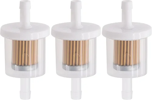 3 filtros de combustible en línea 691035 493629 de 40 micras 1/4 pulgadas para Briggs Stratton, repuesto para motores Kawasaki 49019-0014 49019-7001