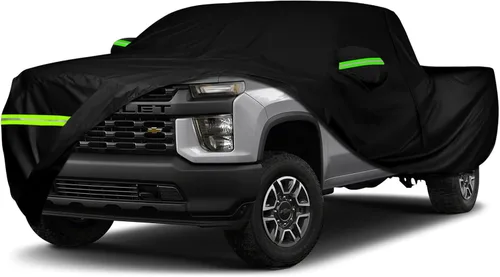 Miniatura 9 de Cubierta impermeable para auto compatible con Chevrolet Silverado/GMC Sierra 1500/2500/3500 Crew Cab de 6.6 pies de largo 2014-2025, cubierta