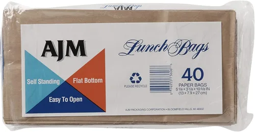 Miniatura 4 de Bolsas de papel marrón para almuerzo AJM, 40