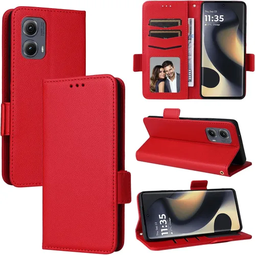 Miniatura 94 de Funda de piel sintética compatible con Motorola Moto E22 4G, funda de piel sintética compatible con Motorola Moto E22i 4G, color negro