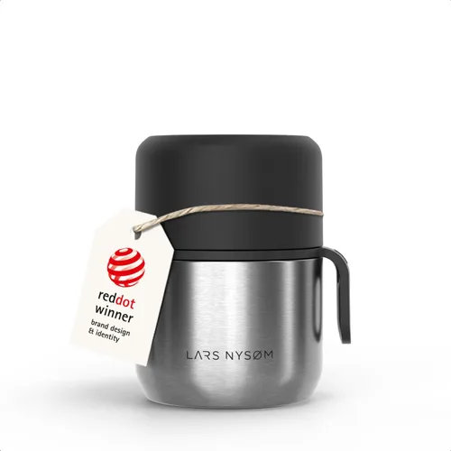 Miniatura 17 de LARS NYSØM Tarro de alimentos con aislamiento al vacío de acero inoxidable - Olla de almuerzo y frasco de almuerzo a prueba de fugas para alimentos