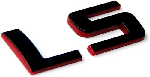 Miniatura 4 de Yoaoo Paquete de 2 Emblemas de Placa de Identificación OEM Ls Insignias Calcomanías 3D Compatibles con Sierra Silverado Redline