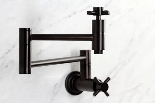 Miniatura 5 de Kingston Brass KS8105DX Concord - Grifo de cocina con relleno de olla de montaje en pared, bronce aceitado Oil Rubbed Bronze