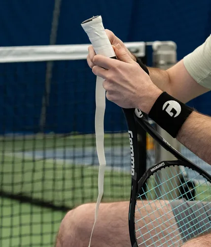 Miniatura 6 de Gamma Tennis PureTac OVERGRIP, extra pegajoso, duradero, absorbente de humedad, blanco, negro (paquete de 1, 3 o 12)