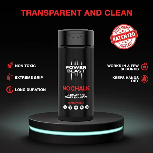 Miniatura 2 de NOCHALK, repuesto de tiza líquida, potenciador de agarre no pegajoso, manos secas, solución transparente, antideslizante, agarre seco para tenis