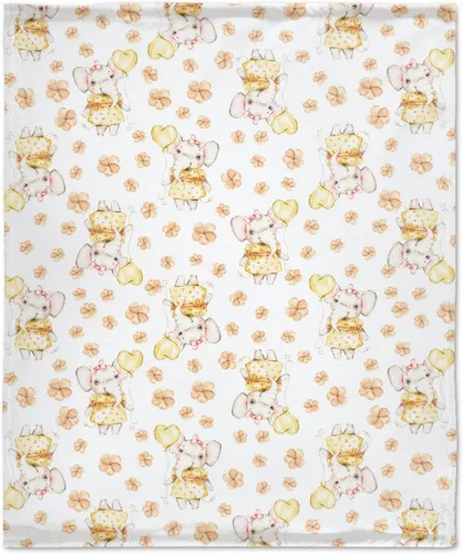 Miniatura 32 de Bonita manta de franela de elefante, ultra suave y acogedora, manta de forro polar ligera y mullida, manta de felpa cálida para sofá, cama, 30 x 40
