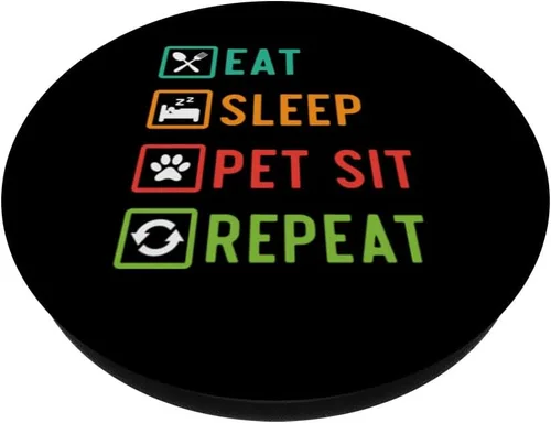 Miniatura 2 de Cuidado de mascotas Amante de Mascotas Paseando Perros Cuidador de Mascotas PopSockets Estándar PopGrip