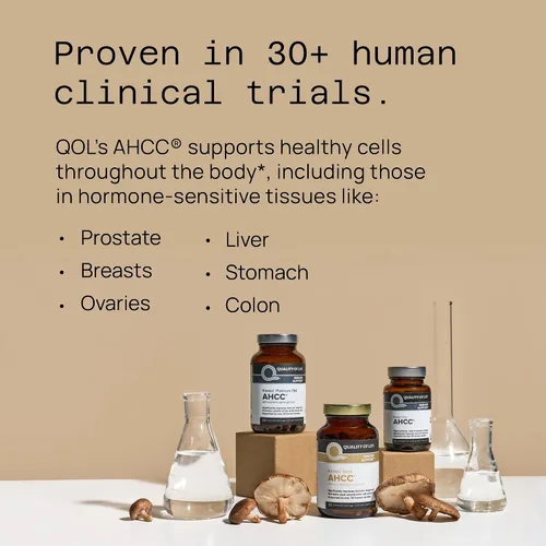 Miniatura 5 de Quality of Life Suplemento prémium Kinoko Gold AHCC, 500 mg por cápsula, apoya la salud inmunológica, la función hepática, mantiene la actividad