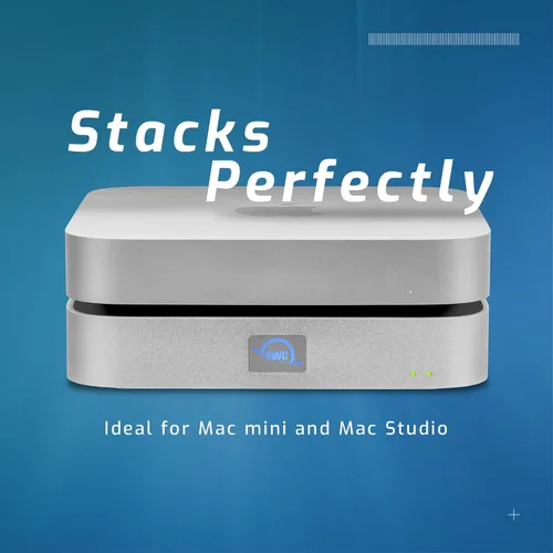 Miniatura 3 de OWC miniStack STX Caja de almacenamiento actualizable y Thunderbolt Hub/Mini Dock, 4 puertos USB-C, soporta SSD de 3.5" y 2.5", HDD, M.2 PCIe NVMe