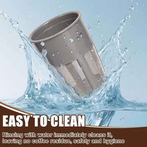 Miniatura 7 de Podoy K400 - Filtro de café reutilizable interior compatible con Keurigg My K Cup 2.0 K250 K300/350/375 /450/475, filtro universal reutilizable gris