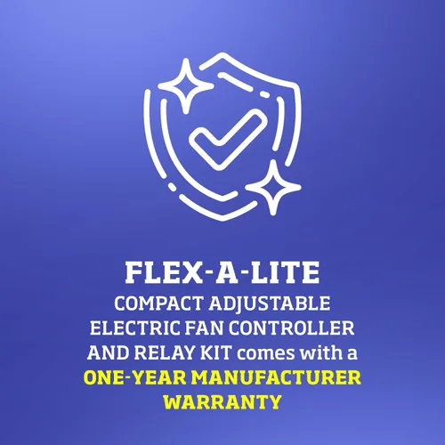 Miniatura 4 de Flex-A-Lite Controlador de ventilador eléctrico compacto y ajustable y kit de relé con sonda de temperatura roscada, controlador de ventilador