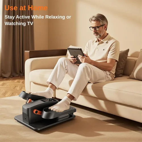 Miniatura 5 de Under Desk Elliptical Machine, Electric Elliptical Leg Exerciser While Sitting for Seniors As Seen on TV, Quiet Portable Seated Pedal Exerciser for
