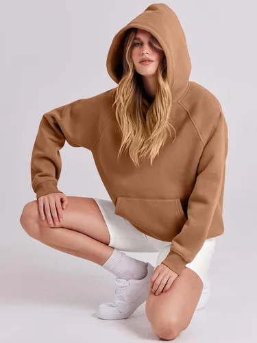 Miniatura 113 de ANRABESS - Sudaderas con capucha para mujer, sobre talla, de vellón de manga larga, modelo de 2024, para otoño