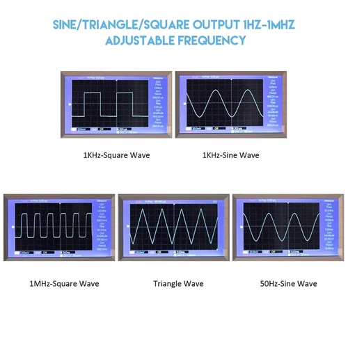 Miniatura 4 de Kit generador de señal, XR2206, generador de señal de función precisa, módulo de frecuencia, kit de bricolaje, triángulo sinusoidal, salida