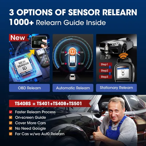 Miniatura 4 de Autel MaxiTPMS TS408S PRO TPMS Herramienta de programación: 2026 Ver. Igual que TS501 Pro 508WF MX808TS MK808TS MP900TS Herramienta