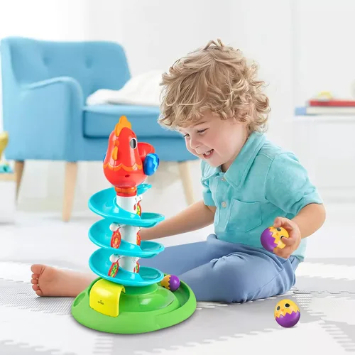 Miniatura 2 de Montessori - Juguete sensorial para niños pequeños, torre de bola giratoria que hace música, juegos interactivos preescolares, regalo de cumpleaños
