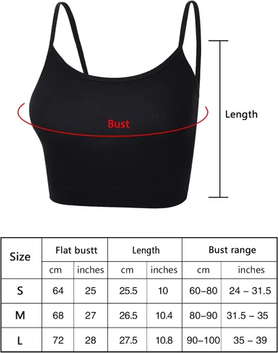 Miniatura 3 de Paquete de 4 camisetas cortas sin mangas para mujer, camiseta corta con tirantes delgados, camiseta básica deportiva, media camisola