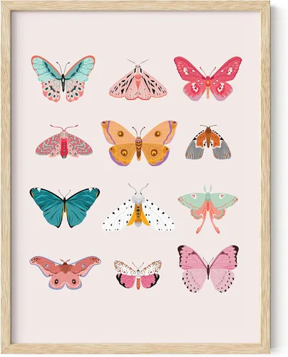 HAUS AND HUES Pósteres e impresiones vintage de mariposas, decoración artística de pared, impresiones artísticas de monarca, decoración de pared de